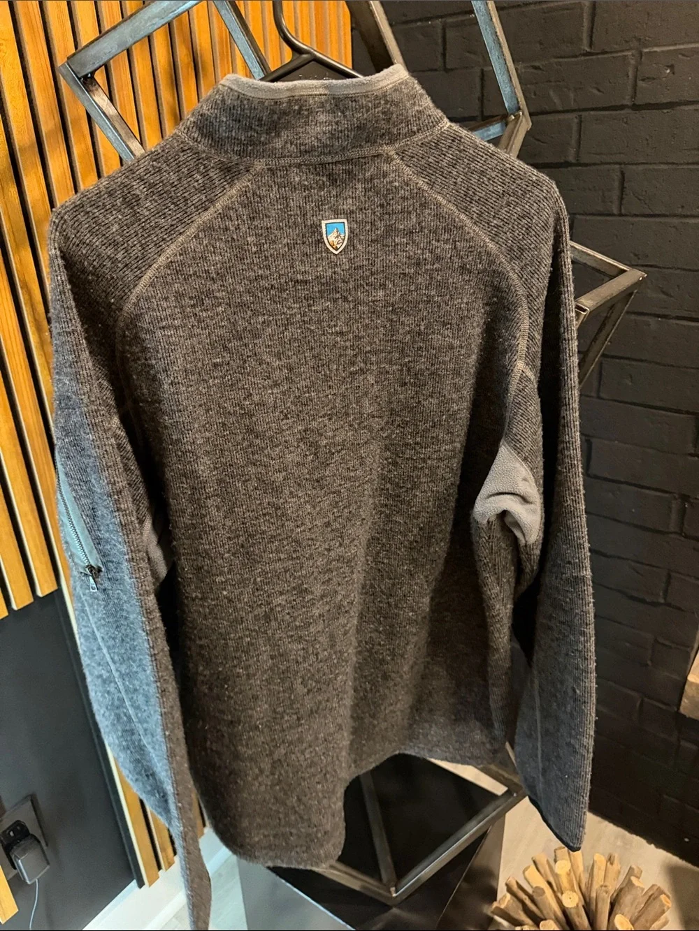 Kuhl Men's Charcoal Gray Half-Zip Funnel Sweater